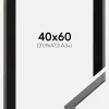 Ramme Edsbyn Grafit 40x60 cm - Passepartout Sort 32,9x48,3 cm (A3+)