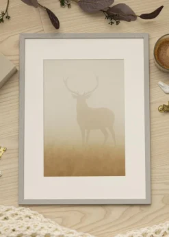 Ramme Edsbyn Grey 24x30 cm - Passepartout Hvid 7x9 inches