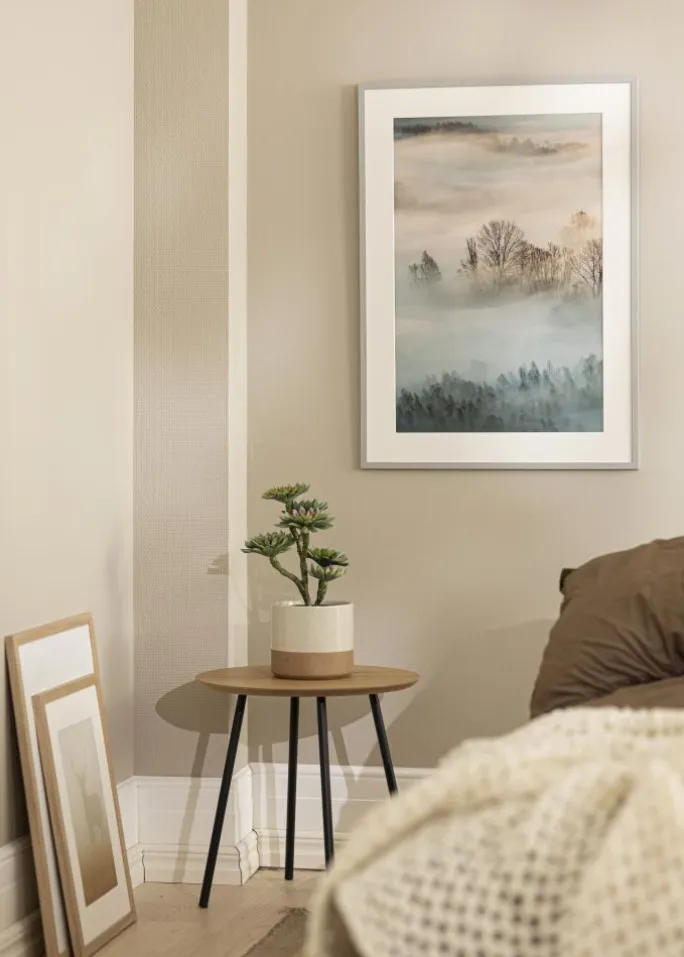 Ramme Edsbyn Grey 30x70 cm - Passepartout Hvid 18x57 cm