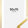 Ramme Edsbyn Guld 50x70 cm - Passepartout Hvid 40x60 cm