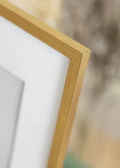 Ramme Edsbyn Guld 28x35 cm - Passepartout Hvid 20x25 cm