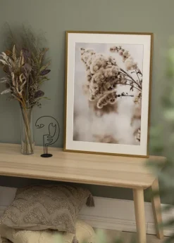 Ramme Edsbyn Guld 45x50 cm - Passepartout Hvid 34x40 cm