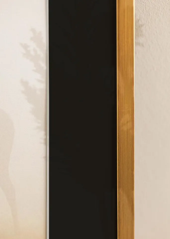 Ramme Edsbyn Guld 15x20 cm - Passepartout Sort 4x5 inches