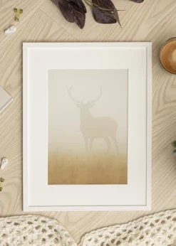 Ramme Edsbyn Hvid 42x50 cm - Passepartout Hvid 32x40 cm