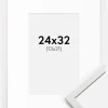 Ramme Edsbyn Hvid 24x32 cm - Passepartout Hvid 14x22 cm