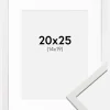 Ramme Edsbyn Hvid 20x25 cm - Passepartout Hvid 15x20 cm