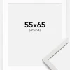 Ramme Edsbyn Hvid 55x65 cm - Passepartout Hvid 46x55 cm