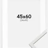 Ramme Edsbyn Hvid 45x60 cm - Passepartout Hvid 35x50 cm