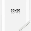 Ramme Edsbyn Hvid 35x50 cm - Passepartout Hvid 11x17 inches (27,94x43,18 cm)