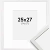 Ramme Edsbyn Hvid 25x27 cm - Passepartout Hvid 15x18 cm