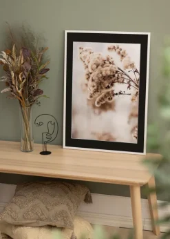 Ramme Edsbyn Hvid 40x60 cm - Passepartout Sort 30x50 cm