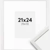 Ramme Edsbyn Hvid 21x24 cm - Passepartout Hvid 11x14 cm