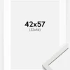 Ramme Edsbyn Hvid 42x57 cm - Passepartout Hvid 33x47 cm