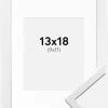 Ramme Edsbyn Hvid 13x18 cm - Passepartout Hvid 10x12 cm