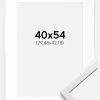 Ramme Edsbyn Hvid 40x54 cm - Passepartout Hvid 12x17 inches