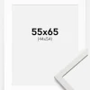 Ramme Edsbyn Hvid 55x65 cm - Passepartout Hvid 45x55 cm