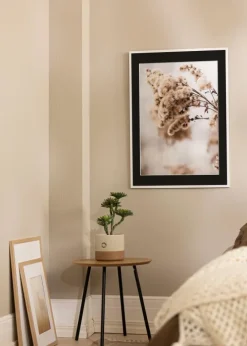 Ramme Edsbyn Hvid 30x40 cm - Passepartout Sort 21x30 cm