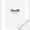 Ramme Edsbyn Hvid 36x48 cm - Passepartout Hvid 27x39 cm