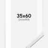 Ramme Edsbyn Hvid 35x60 cm - Passepartout Hvid 10x20 inches