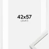 Ramme Edsbyn Hvid 42x57 cm - Passepartout Hvid 32x48 cm