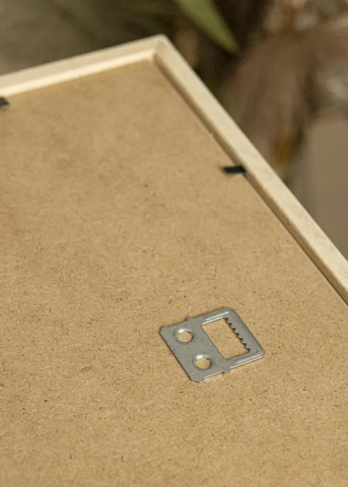 Ramme Edsbyn Hvid 30x40 cm - Passepartout Sort 21x29,7 cm (A4)