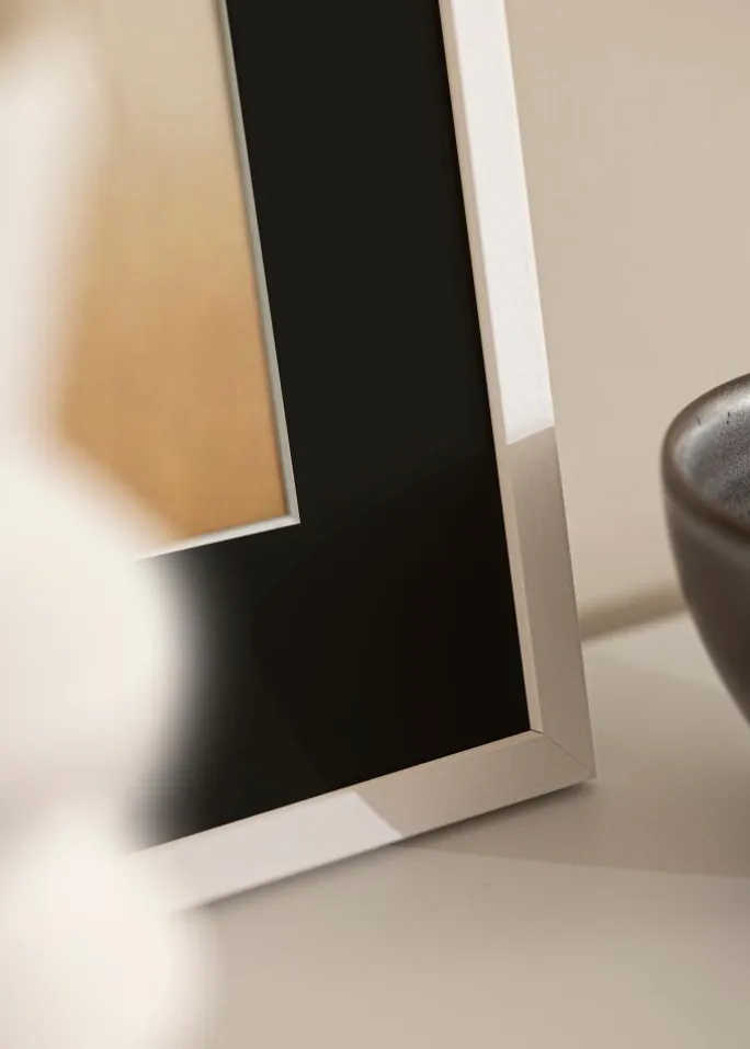 Ramme Edsbyn Hvid 15x20 cm - Passepartout Sort 4x6 inches (10,2x15,2 cm)