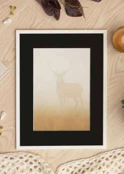 Ramme Edsbyn Hvid 15x20 cm - Passepartout Sort 4x6 inches (10,2x15,2 cm)