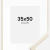 Ramme Edsbyn Løn 35x50 cm - Passepartout Hvid 24x30 cm