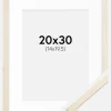 Ramme Edsbyn Løn 20x30 cm - Passepartout Hvid 15x21 cm (A5)