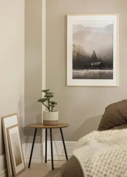 Ramme Edsbyn Løn 30x70 cm - Passepartout Hvid 18x57 cm