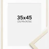 Ramme Edsbyn Løn 35x45 cm - Passepartout Hvid 11x14 inches