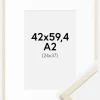 Ramme Edsbyn Løn 42x59,4 cm (A2) - Passepartout Hvid 25x38 cm