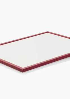 Ramme Edsbyn Rød 50x60 cm - Passepartout Hvid 35x45 cm