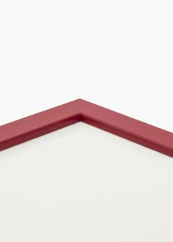 Ramme Edsbyn Rød 50x60 cm - Passepartout Hvid 35x45 cm