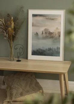 Ramme Edsbyn Sand 50x60 cm - Passepartout Hvid 15x20 inches