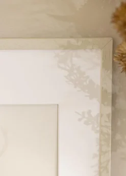 Ramme Edsbyn Sand 35x50 cm - Passepartout Hvid 25x35 cm