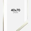 Ramme Edsbyn Sølv 40x70 cm - Passepartout Hvid 30x60 cm