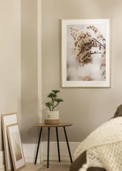 Ramme Edsbyn Sølv 40x50 cm - Passepartout Hvid 30x40 cm