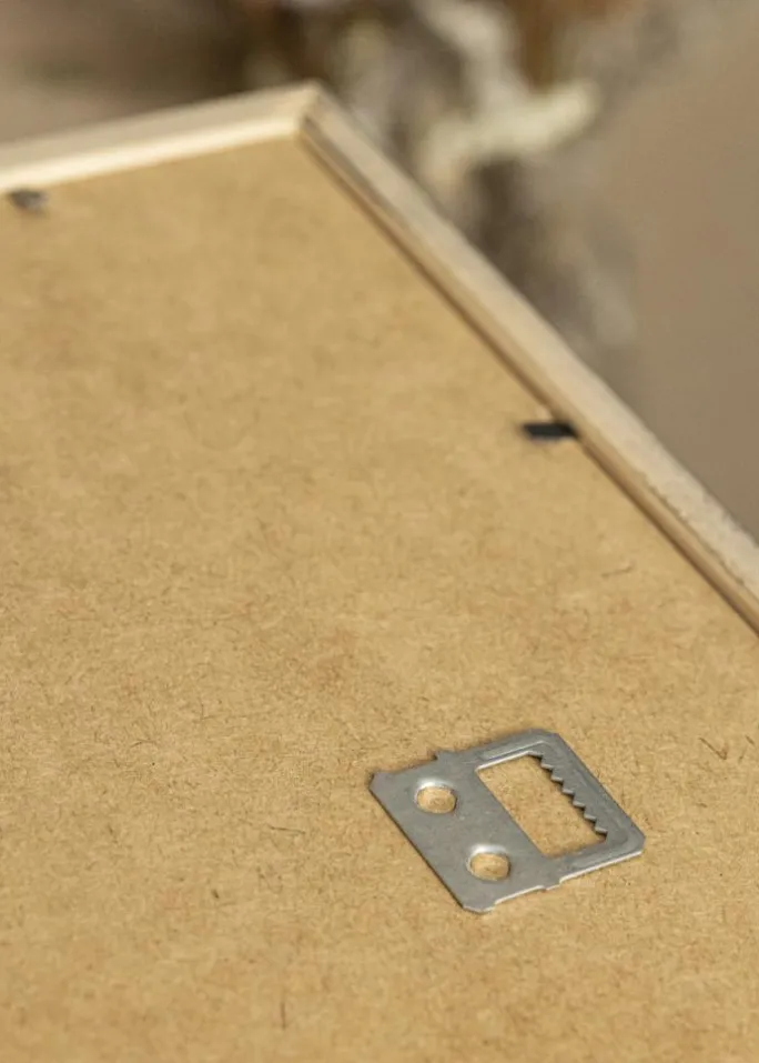 Ramme Edsbyn Sølv 45x60 cm - Passepartout Hvid 32x45 cm