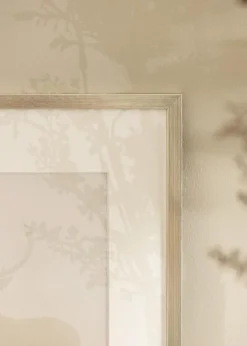 Ramme Edsbyn Sølv 50x60 cm - Passepartout Hvid 15x20 inches