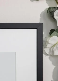 Ramme Edsbyn Sort - Valgfri Størrelse (Plexiglas)