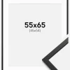 Ramme Edsbyn Sort 55x65 cm - Passepartout Hvid 46x55 cm