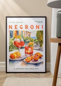 Ramme Edsbyn Sort 21x27 cm - Passepartout Hvid 11x17 cm