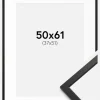 Ramme Edsbyn Sort 50x61 cm - Passepartout Hvid 38x52 cm