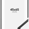Ramme Edsbyn Sort 45x65 cm - Passepartout Hvid 35x56 cm