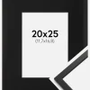 Ramme Edsbyn Sort 20x25 cm - Passepartout Sort 5x7 inches