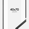 Ramme Edsbyn Sort 40x70 cm - Passepartout Hvid 25x60 cm