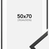 Ramme Edsbyn Sort 50x70 cm - Passepartout Hvid 16x24 inches
