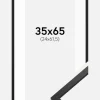 Ramme Edsbyn Sort 35x65 cm - Passepartout Hvid 25x62,5 cm