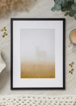 Ramme Edsbyn Sort 60x65 cm - Passepartout Hvid 18x20 inches